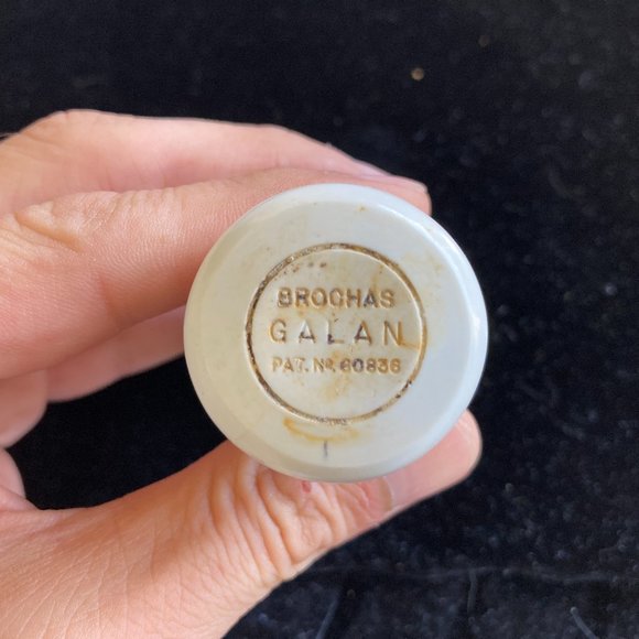 Antique Shaving Brush Broochas GALAN Patented Mens Grooming Natural Bristols - Picture 2 of 9